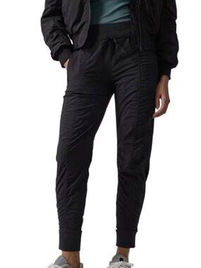 Athleta Women's Attitude Lined Mid Rise Jogger in Black Size 10